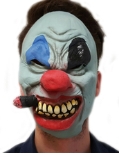 Scary Cigar Smoking Clown Latex Ansiktsmask