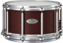 Pearl 14x8 African Mahogany Free Floating Snare Drum Satin Red Mahogany