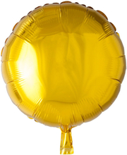 Rund Guldfärgad Folieballong 46 cm