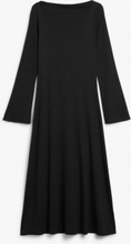 Soft long sleeve maxi dress - Black