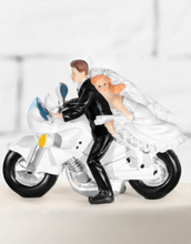 Brudepar på Motorsykkel - Kaketopp 11,5 cm