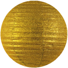Guldfärgad Papperslykta med Glitter 35 cm