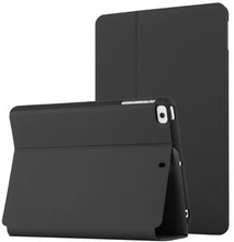 Ensfarvet Stand Design Let Slank Anti-drop Velbeskyttet PU Læder + TPU Tablet Case til iPad mini 4/m