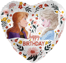 Folieballong Disney Anna & Elsa Floral Birthday