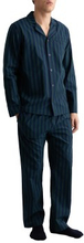 Gant Woven Cotton Stripe Pajama Set Blå/Grøn bomuld Large Herre
