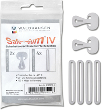 Waldhausen Safe-Gum® Säkerhetsgummi, 6 st, Mix silvergrå