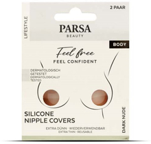 Parsa Beauty No Bra Day 7 x Silicone Nipple Covers Dark Nude