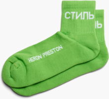 Heron Preston - Short Socks Ctnmb - Grøn - M