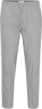 Cfpilou 0066 Drawstring Linen Mix P Bottoms Trousers Casual Grey Casual Friday
