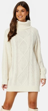BUBBLEROOM Tracy Knitted Sweater Dress Offwhite S