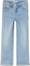 Name It Polly 9663 wide jeans til barn, light blue denim
