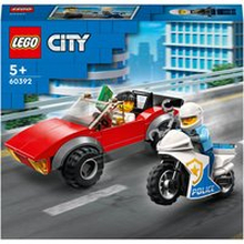 LEGO City: Police Bike Car Chase Set with Toy Motorbike (60392)