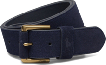 Signature Pony Suede Belt Accessories Belts Classic Belts Navy Polo Ralph Lauren