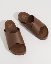 ATP ATELIER - Plateausandaler - Khaki - Urbino Leather Everyday Sandals - Sandaler