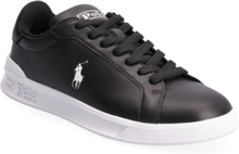 Heritage Court Ii Leather Sneaker Low-top Sneakers Black Polo Ralph Lauren