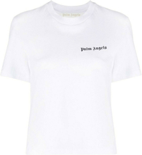 Palm Angels T-skjorter og polos White PWAA044C99jer0010110