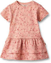 Wheat Johanna kjole til baby, rosette flowers