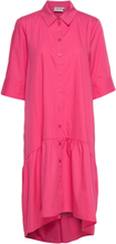 Avaligz Ss Dress Dresses Shirt Dresses Rosa Gestuz*Betinget Tilbud