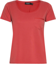 Slcolumbine Tee T-shirts & Tops Short-sleeved Rød Soaked In Luxury*Betinget Tilbud