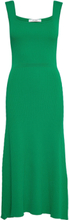 Long Midi Fine Knit Dress Dresses Knitted Dresses Grønn IVY OAK*Betinget Tilbud