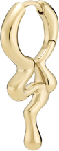 Maya Huggie Gold Accessories Jewellery Earrings Single Earring Gull Maria Black*Betinget Tilbud