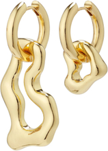 Cloud Recycled Earrings Gold-Plated Ørestickere Smykker Gold Pilgrim