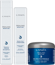 L'ANZA Healing Moisture Trio Shampoo 300ml, Conditioner 250ml, Hair Masque 200ml