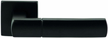 Deurkruk Rhodos Zwart op vierkant rozet 4mm dun