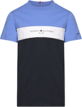 Essential Colorblock Tee S/S Tops T-Kortærmet Skjorte Multi/patterned Tommy Hilfiger