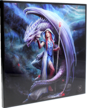 Dragon Mage - Anne Stokes Kristallklar Väggbild 40x40 cm