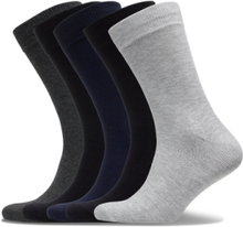 Jacbasic Bamboo Sock 5 Pack Noos Underwear Socks Regular Socks Grå Jack & J S*Betinget Tilbud