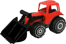 Plasto Traktor med frontlastare 32 cm (Röd)