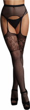 Le Désir Garterbelt Stockings with Lace Top One Size