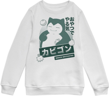 Pokemon Snorlax Snack Time Kids' Sweatshirt - White - 3-4 Years - ecru marl