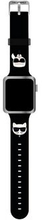 Karl Lagerfeld KLAWMSLCKK Apple Watch Strap 38/40 / 41mm sort / sort rem Silikone Karl & Choupette H