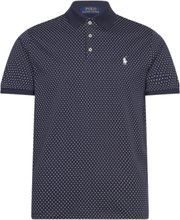 Custom Slim Dot Soft Cotton Polo Shirt Tops Polos Short-sleeved Navy Polo Ralph Lauren