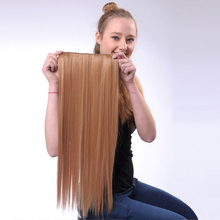 1Pc Clips Synthetic Long Straight Clip in Hair Wig Extensions Hairpiece for Women 60cm