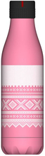 Les Artistes - Bottle Up Marius termoflaske 0,5L rosa/hvit