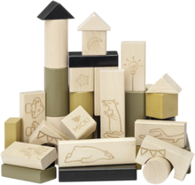 Micki Byggklossar Premium 40St Toys Building Sets & Blocks Building Blocks Multi/mønstret Micki Leksaker*Betinget Tilbud