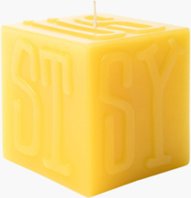 Stussy - Cube Candle - Gul - ONE SIZE