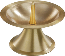 Luxe metalen kaarsenhouder goud voor stompkaarsen van 5-6 cm