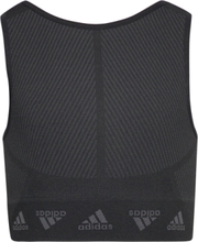 Adidas Aeroknit Training Seamless Cropped Tank Top Night & Underwear Underwear Tops Black Adidas Sportswear