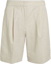Linen Tailored Shorts Bottoms Shorts Casual Shorts Beige Calvin Klein