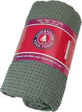 Yoga handdoek PVC antislip grijs - 183x65 - PVC - 500 - Grijs
