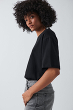 Gina Tricot - Oversized tee - t-shirts - Black - S - Female