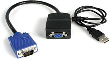 VGA-kontakt med 2 porte Startech ST122LE Sort
