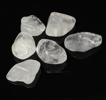 6pcs DIY Crystal Clear Quartz Tumblestones Polished Healing Crystal Gemstones