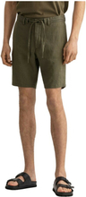 Avslappede lin shorts