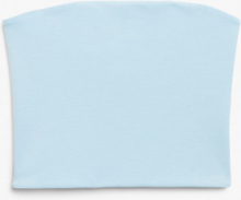 Cropped bandeau top - Blue