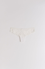 Gina Tricot - 3-pack lace string - alushousut-3-kpl - White - M - Female